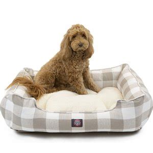 Majestic Pet Contemporary Lounge Charlie Bolster Dog Bed with 